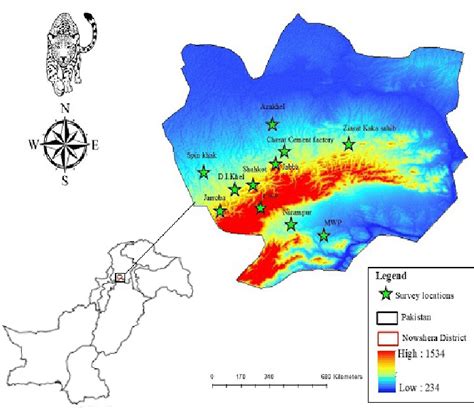 Map of Nowshera district showing the inventory locations. | Download Scientific Diagram