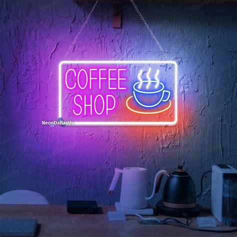 Coffee Neon Sign Coffee Shop Sign Coffee Open Led Light Coffee Bar ...