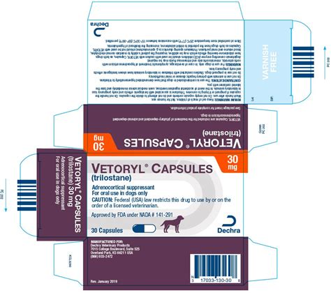 Vetoryl - FDA prescribing information, side effects and uses