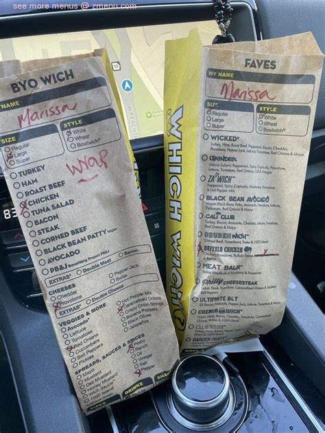 Online Menu of Which Wich Restaurant, Atlanta, Georgia, 30309 - Zmenu