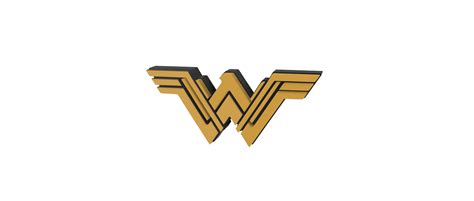 STL file 3D MULTICOLOR LOGO/SIGN - Wonder Woman・3D print design to ...