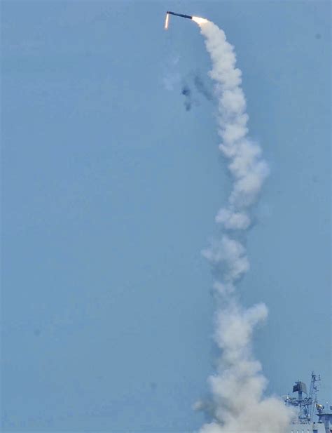 BrahMos Supersonic Missile Successfully Test Fired From INS Tarkash ...