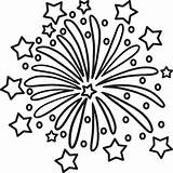 Fireworks Coloring Pages Printable Sketch Page sketch template