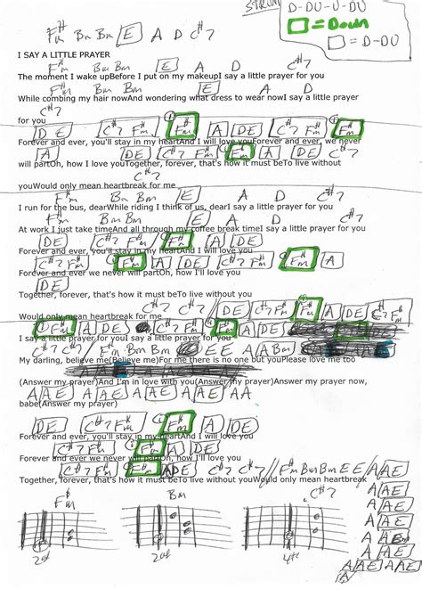 Say A Little Prayer Chords - Sheet and Chords Collection