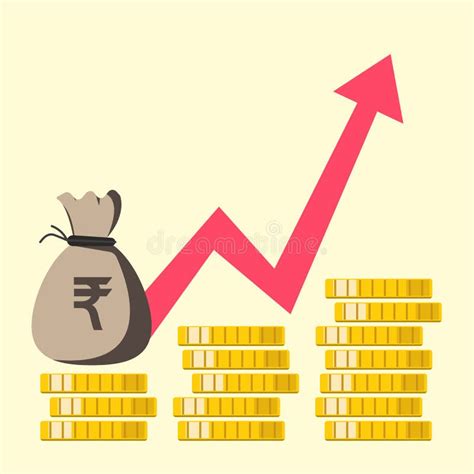 Indian Rupee Chart stock illustration. Illustration of bank - 35398948