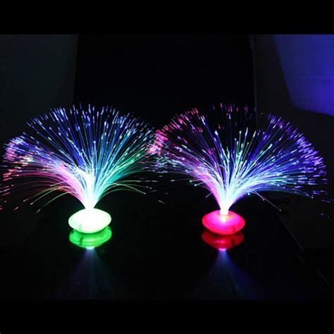 Aliexpress.com : Buy Multicolor Changing LED Fiber Optic Lamp Home ...