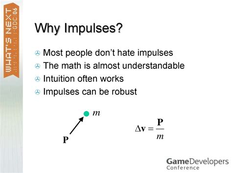 Fast and Simple Physics using Sequential Impulses - online presentation