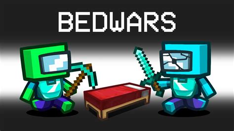 *NEW* MINECRAFT BEDWARS MOD in AMONG US! - Game videos