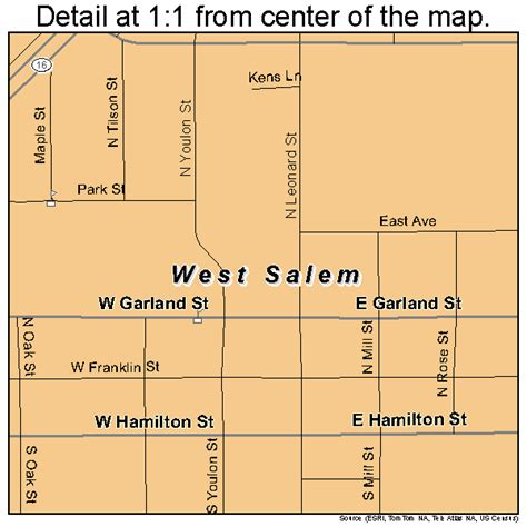 West Salem Wisconsin Street Map 5586275