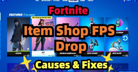 How to Solve Fortnite Item Shop FPS Drop?