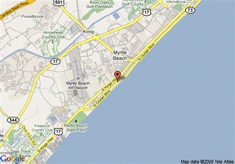 Map Of Myrtle Beach Hotels | Beach Map