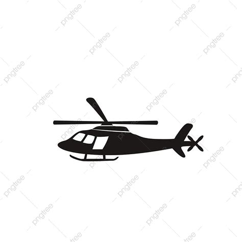 Black Helicopter Icon On White Background, Vector, Aviator, Pictogram PNG and Vector with ...