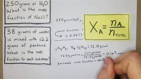 How to Calculate Mole Fraction - YouTube