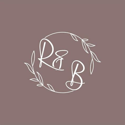 RB wedding initials monogram logo ideas 23679902 Vector Art at Vecteezy