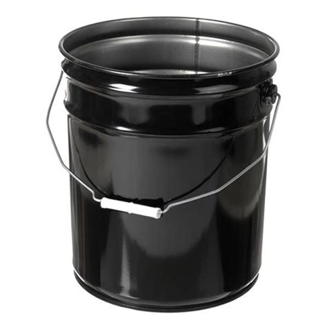 5 gal Black Steel Open Head Pails (Lid Not Incl.) | Berlin