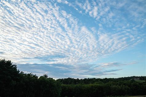 Beautiful mackerel sky cirrocumulus altocumulus cloud formations ...