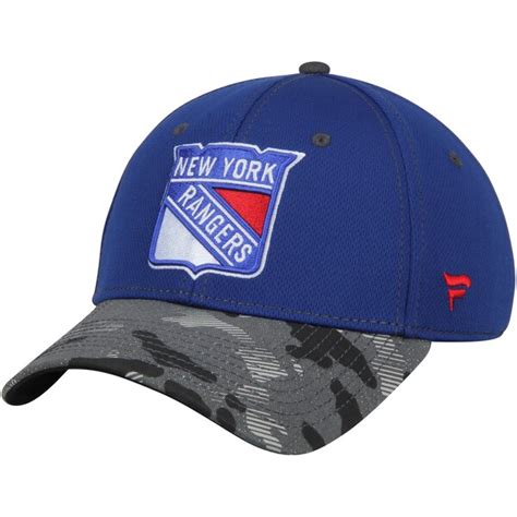 New York Rangers Camo Adjustable Hat - Royal - Fanatics.com