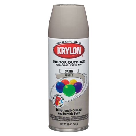 Krylon Indoor-Outdoor - Satin Pebble - Tools - Painting & Supplies - Spray Paint