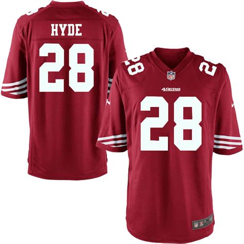 Nike Carlos Hyde San Francisco 49ers Youth Scarlet Team Color Game Jersey