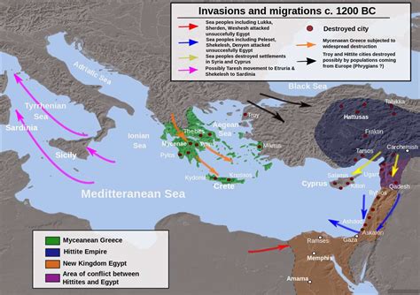 Map Of Mycenaean Greek