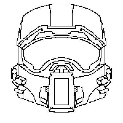 Halo Helmet Drawing at GetDrawings | Free download