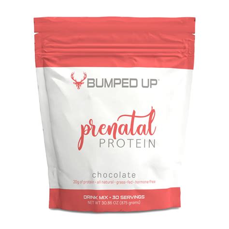 Bumped Up Prenatal Protein Powder Package Design on Behance