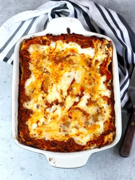 Lasagne al Forno (Lasagna Bolognese) - Keeping It Simple Italian