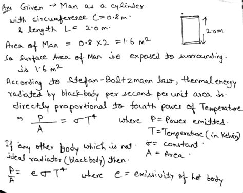 In this problem you will consider the balance of thermal energy radiated and absorbed by a ...