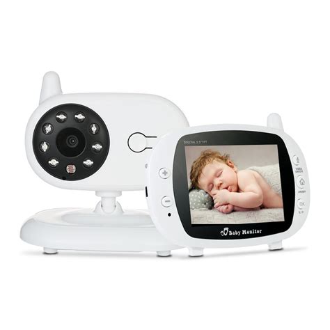 Video Baby Monitor Baby Security Camera 3.5'' TFT LCD 2 Way Talkback ...