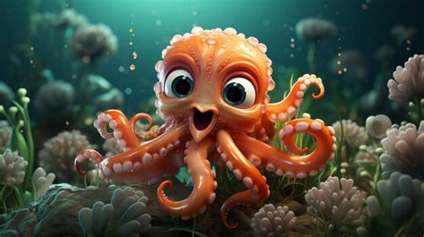 Premium AI Image | octopus underwater