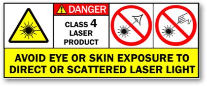 Safety of Class 4 visible-beam lasers