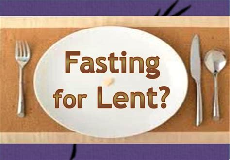 » Lenten Fasting