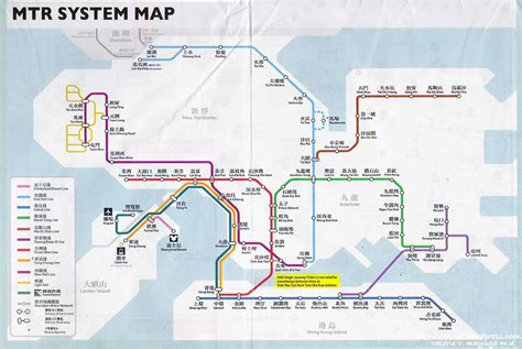 Hong Kong MTR Map Lines system | Hong Kong MTR Map, Subway, Metro, Tube