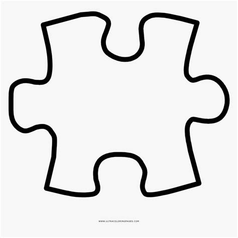 Puzzle Piece Coloring Page - Color Puzzle Clipart, HD Png Download ...