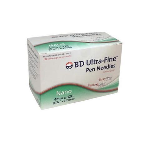 BD Ultra Fine Nano 4mm 32 Gauge Pen Needles (100 ct) from Costco ...