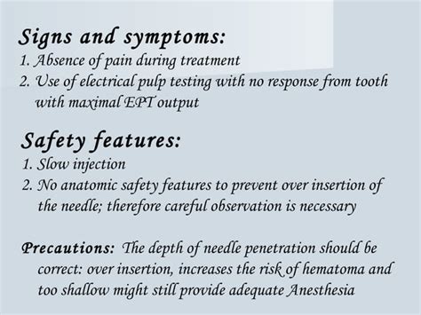 Posterior superior alveolar (psa) nerve block