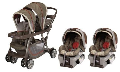 Graco Double Stroller And Carseat Combo