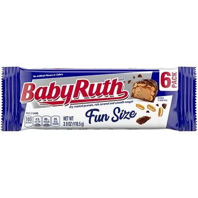 Baby Ruth Baby Ruth Bar Fun Size 3.90 oz | Big Lots