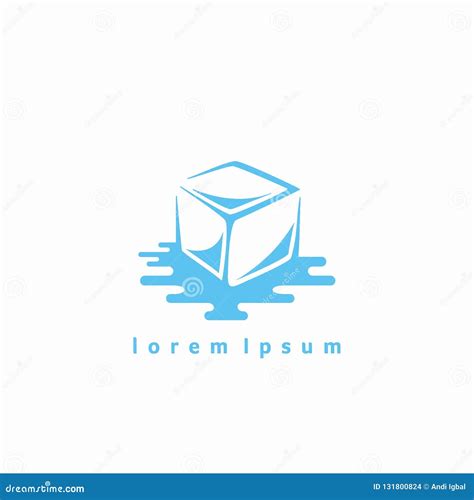 Ice logo design concept stock vector. Illustration of snowflake - 131800824