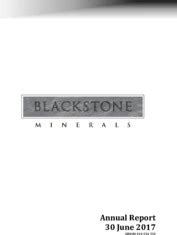 Blackstone Minerals Limited - AnnualReports.com