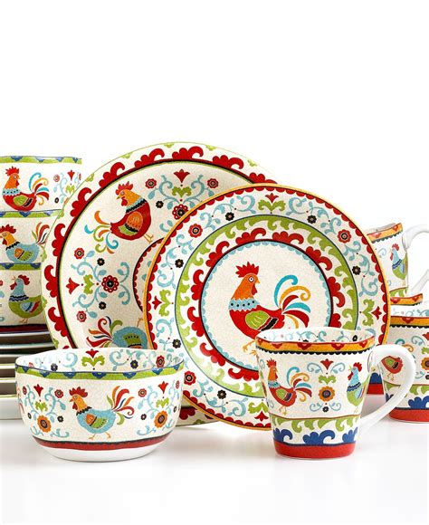 222 Fifth Dinnerware, Suzani Rooster | 222 fifth dinnerware, Christmas dinnerware, Rooster decor