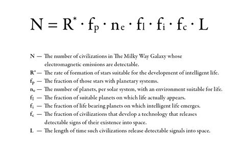 seti-drake-equation | Equazione, Drake