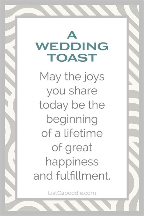 101+ Best Wedding Toasts (Ideas, Examples, & Quotes) | ListCaboodle in 2021 | Funny wedding ...