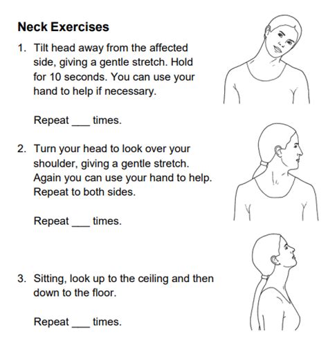 Neck and shoulder exercises | CUH