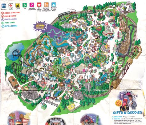 Great America Halloween Haunt Map - Worlds Of Fun Historical Maps Cp ...