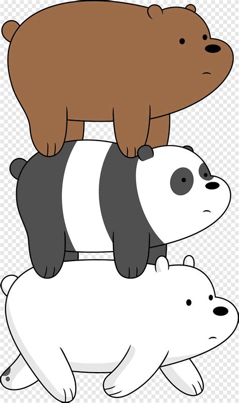 Three bears illustration, We Bare Bears: We Go Everywhere Handbook Giant panda DVD Cartoon ...