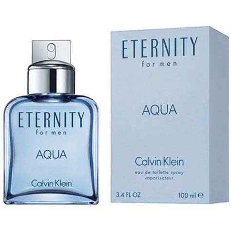 Eternity Aqua by Calvin Klein Cologne 3.4 oz EDT Spray for Men