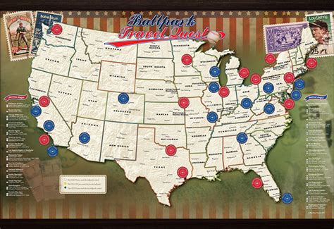 MLB Ballpark Map @ Sharper Image