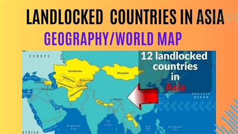 Landlocked Countries in Asia | Regions | Countries | World Map | Geography | Khalid Rind - YouTube