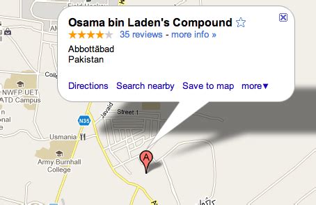 Bin Laden's Compound Gets A Bum Review On Google Maps | TechCrunch